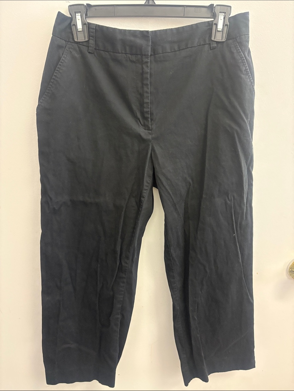 Charter Club Black Straight-Leg Chinos